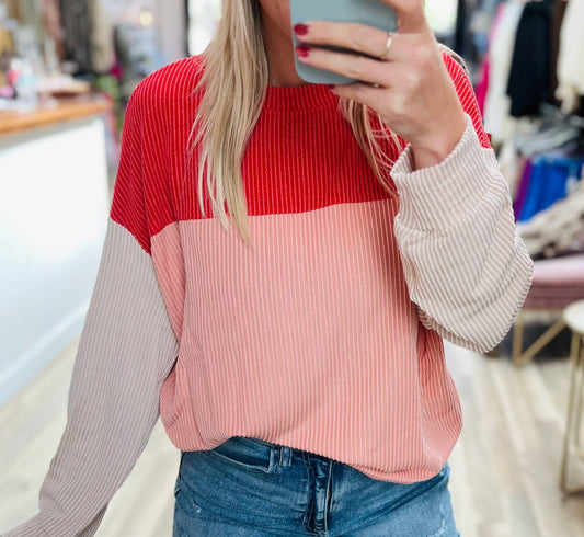 Love Color Block Top